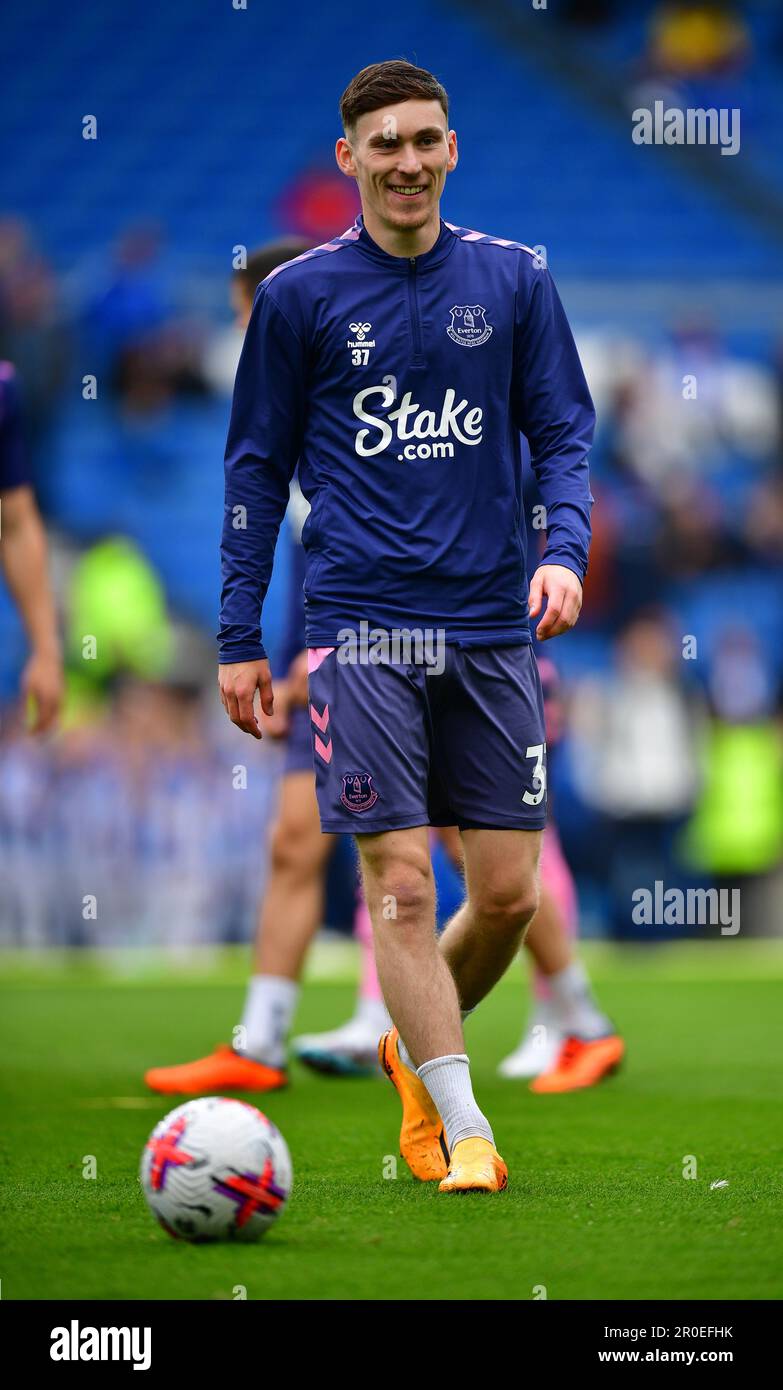 Brighton, Royaume-Uni. 08th mai 2023. James Garner du FC Everton avant le match de la première ligue entre Brighton et Hove Albion et Everton à l'Amex on 8 mai 2023 à Brighton, en Angleterre. (Photo de Jeff Mood/phcimages.com) Credit: PHC Images/Alamy Live News Banque D'Images