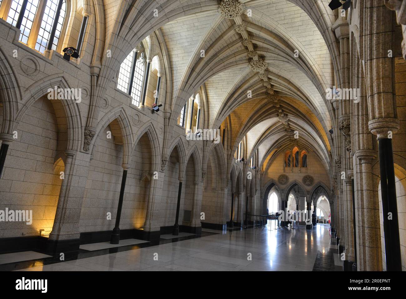 Hall, Édifice du Parlement, Ottawa (Ontario), Canada Banque D'Images