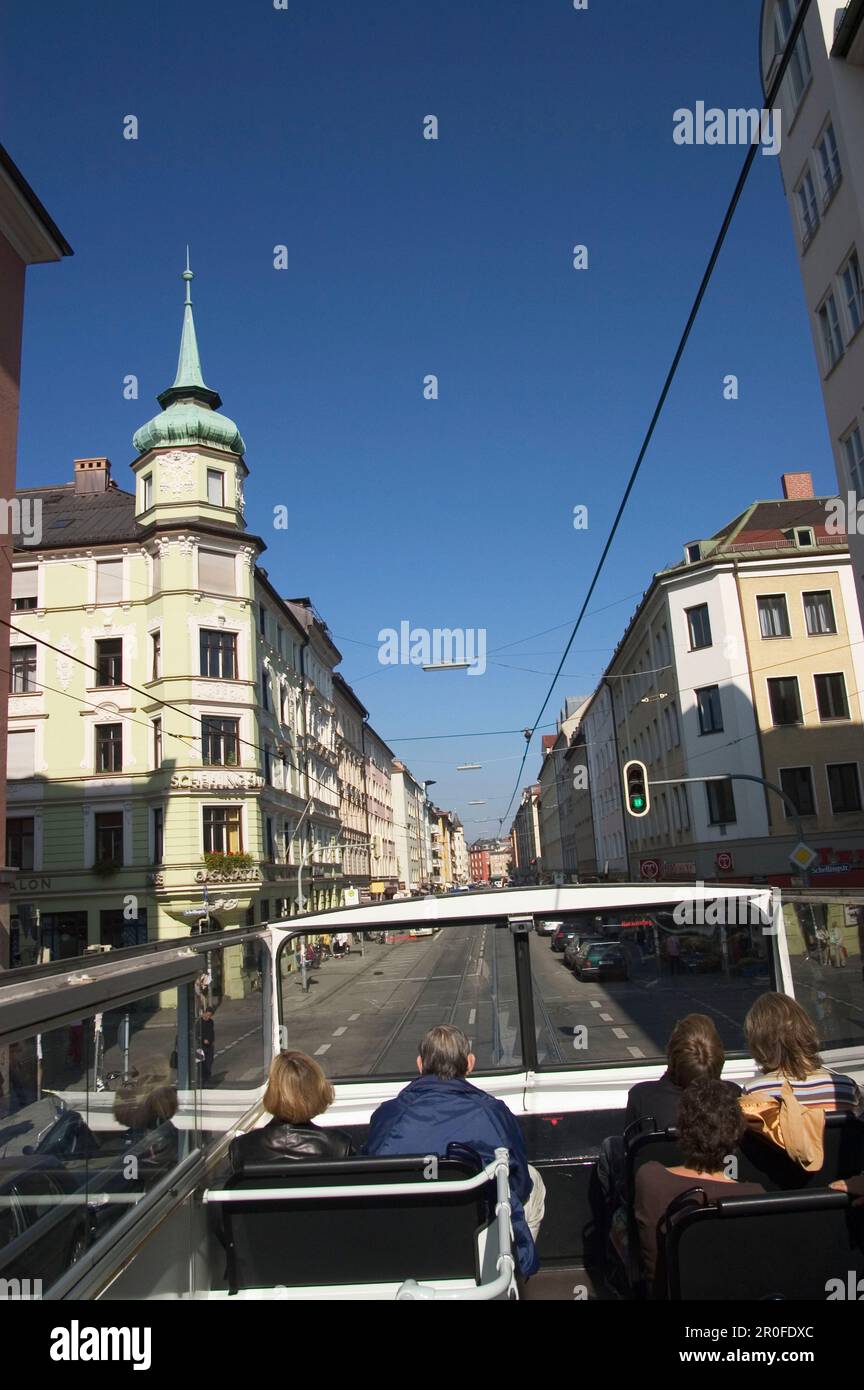 Guide de la ville, Munich, Bavière, Allemagne Banque D'Images
