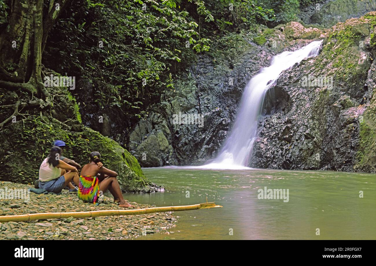 Chute d'eau Argyll, Tobago Banque D'Images