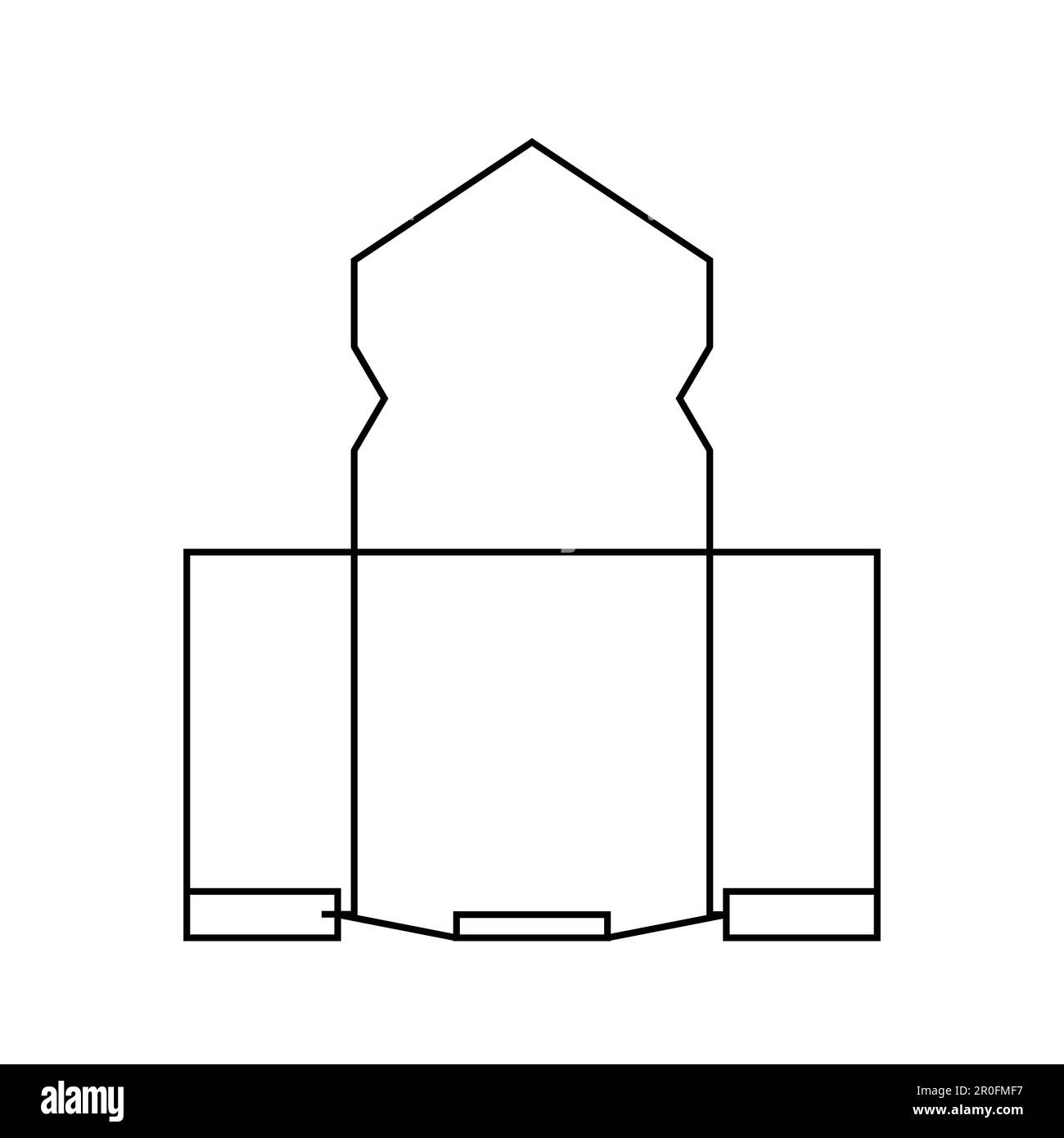 Motif d'icône de clip de reliure sur fond blanc Illustration de Vecteur