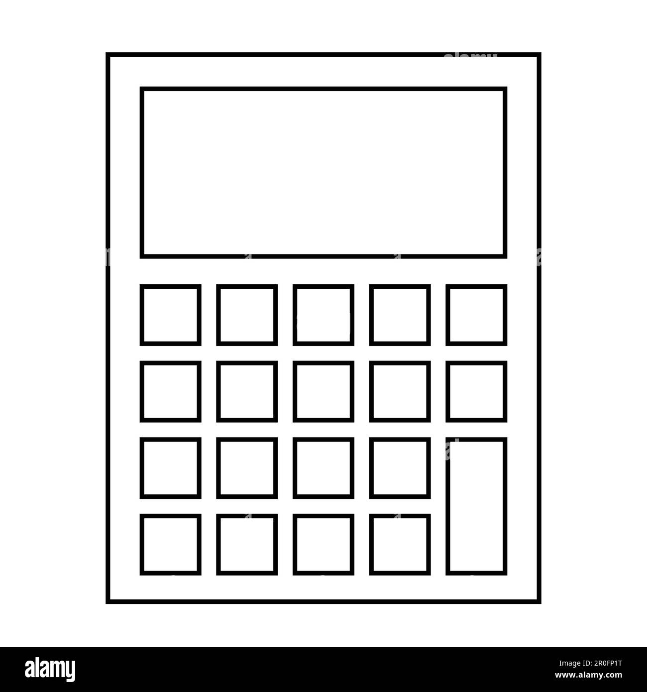 Calculatrice, icône mathématique. Élément de l'illustration de l'éducation. Les signes et symboles peuvent être utilisés pour le Web, le logo, l'application mobile, l'interface utilisateur, l'interface utilisateur Illustration de Vecteur