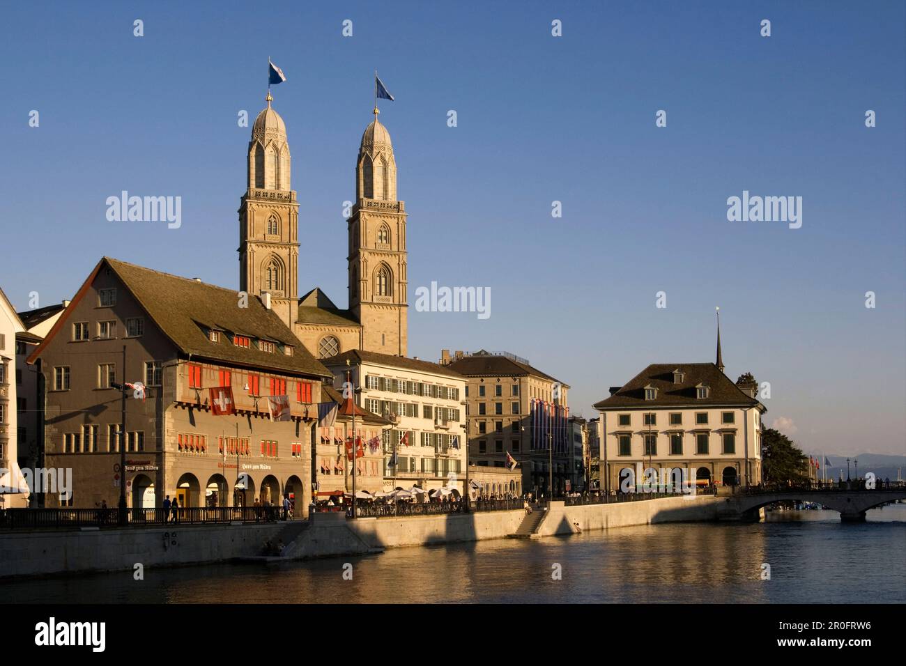Suisse Zurich, Grossmunster, cathédrale Banque D'Images