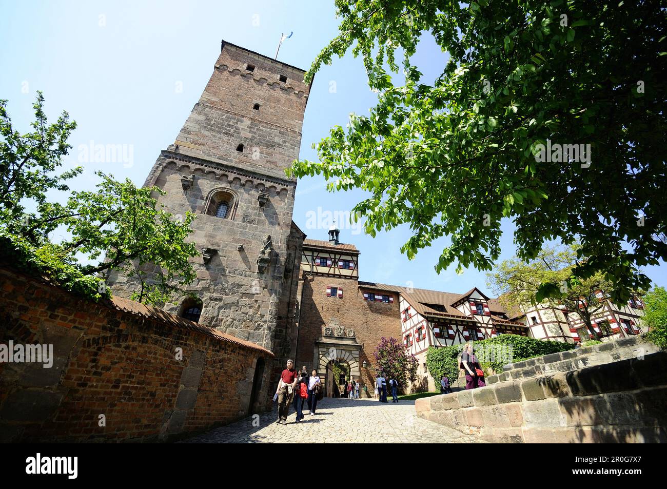 Château de Nuremberg, Nuremberg, Middle Franconia, Bavaria, Germany Banque D'Images