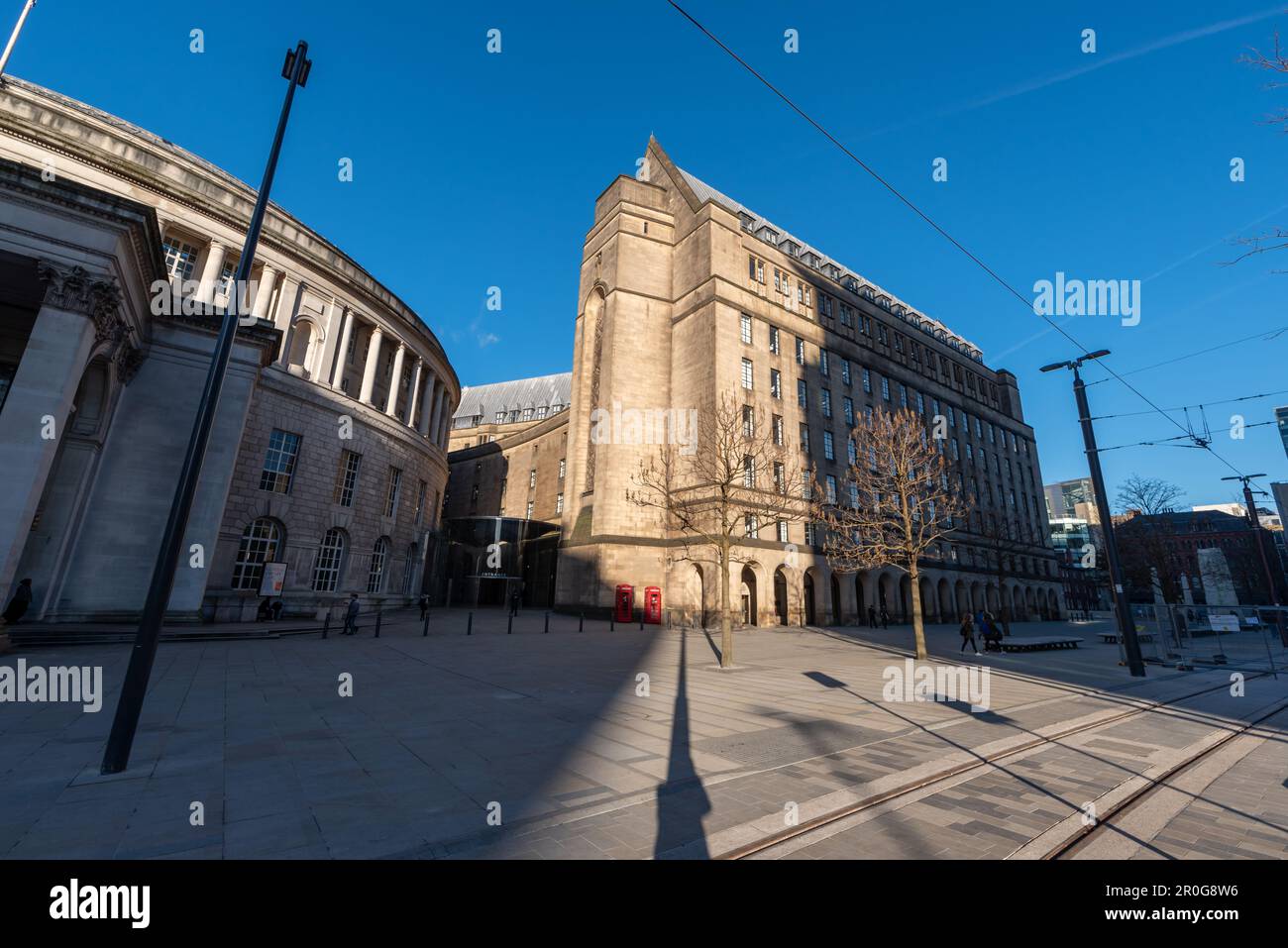 L'hôtel de ville de Manchester a été construit entre 1934 et 1938 pour fournir un hébergement supplémentaire aux services gouvernementaux locaux. Banque D'Images