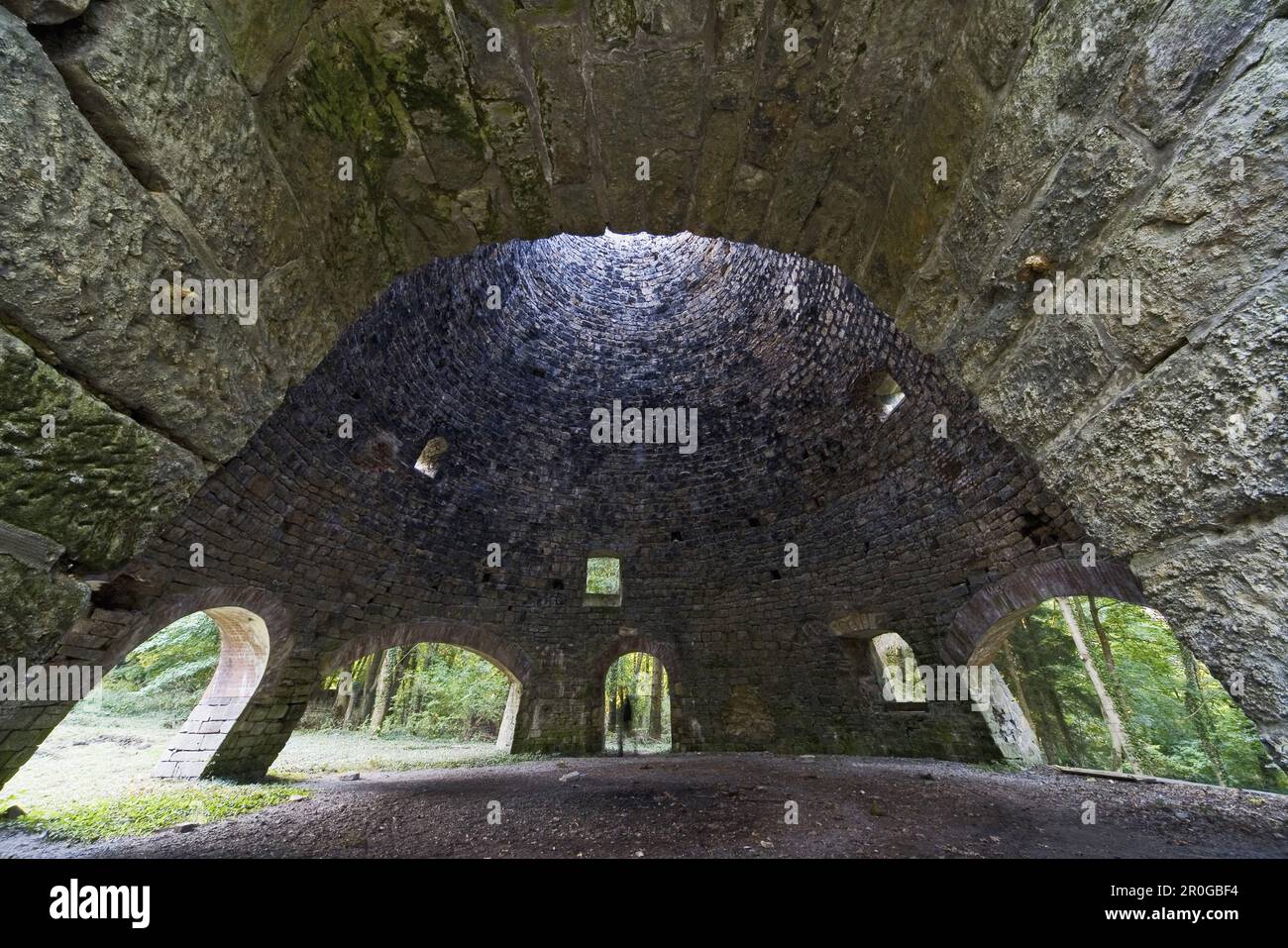 Ancien four à verre, Bredenbeck, Basse-Saxe, Allemagne Banque D'Images Ancien four à verre, Bredenbeck, Basse-Saxe, Allemagne Banque D'Images