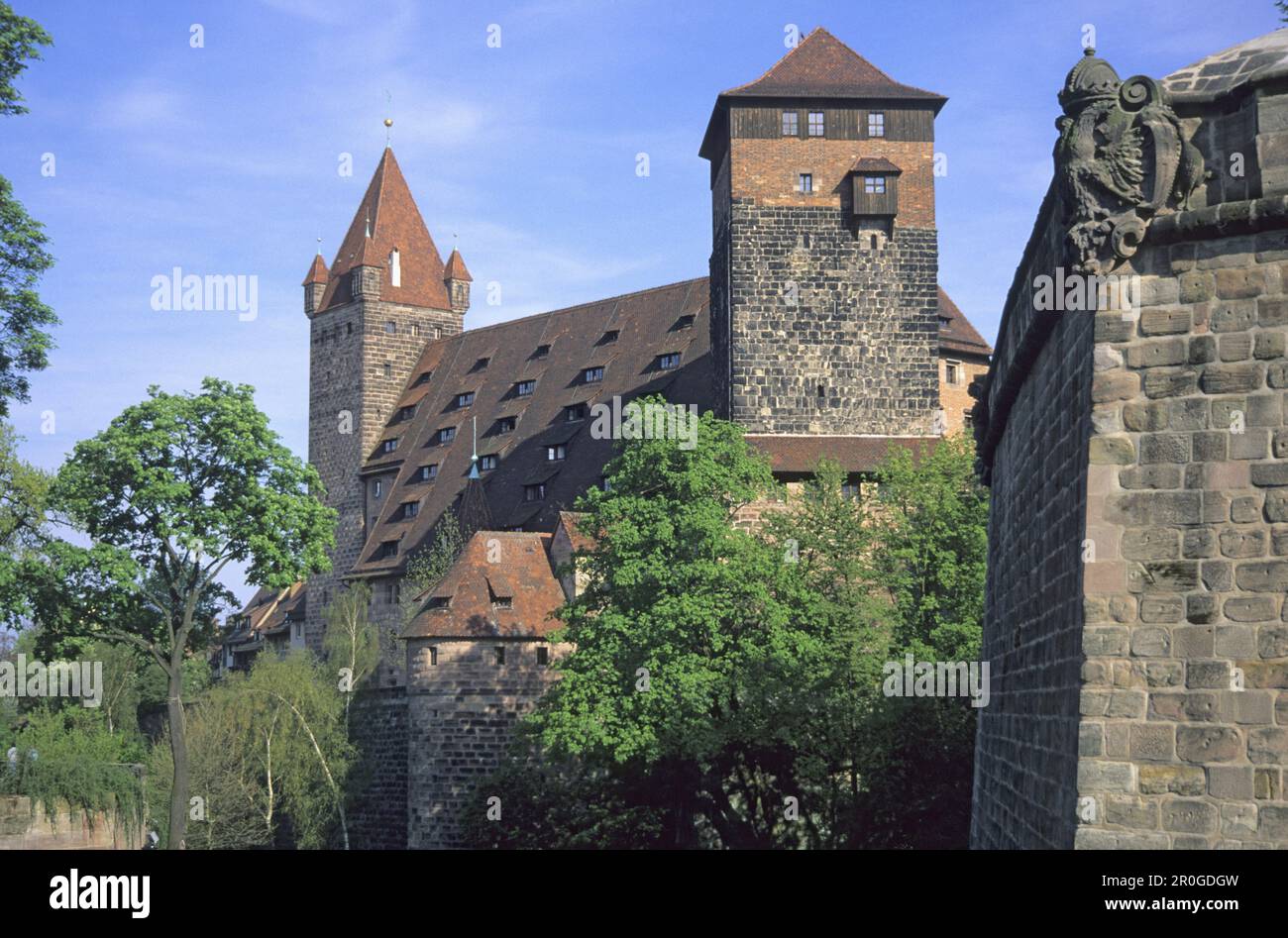 Château de Nuremberg, Nuremberg, Bavière, Allemagne Banque D'Images