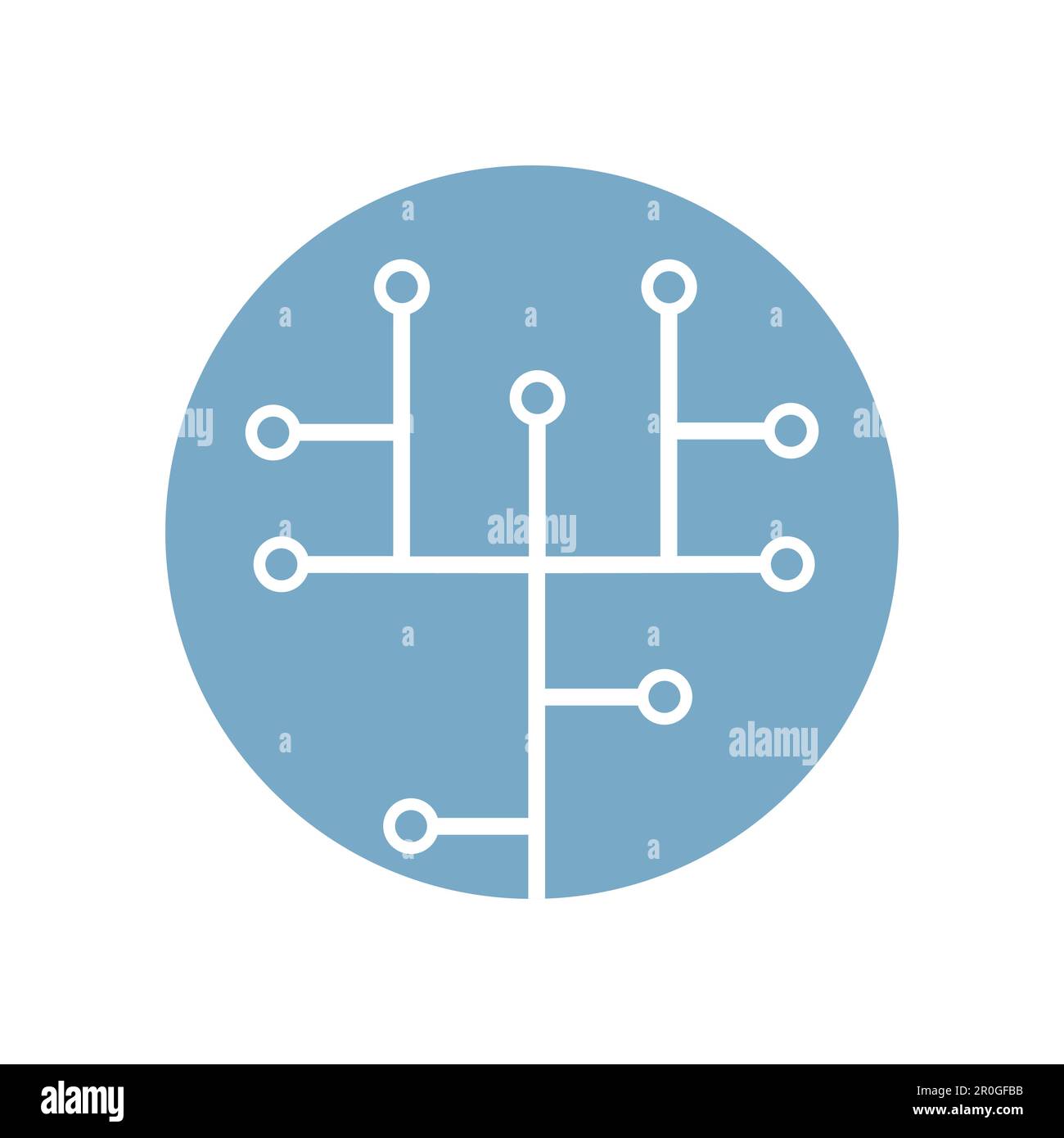 Carte de circuit imprimé, icône de technologie, illustration vectorielle Illustration de Vecteur