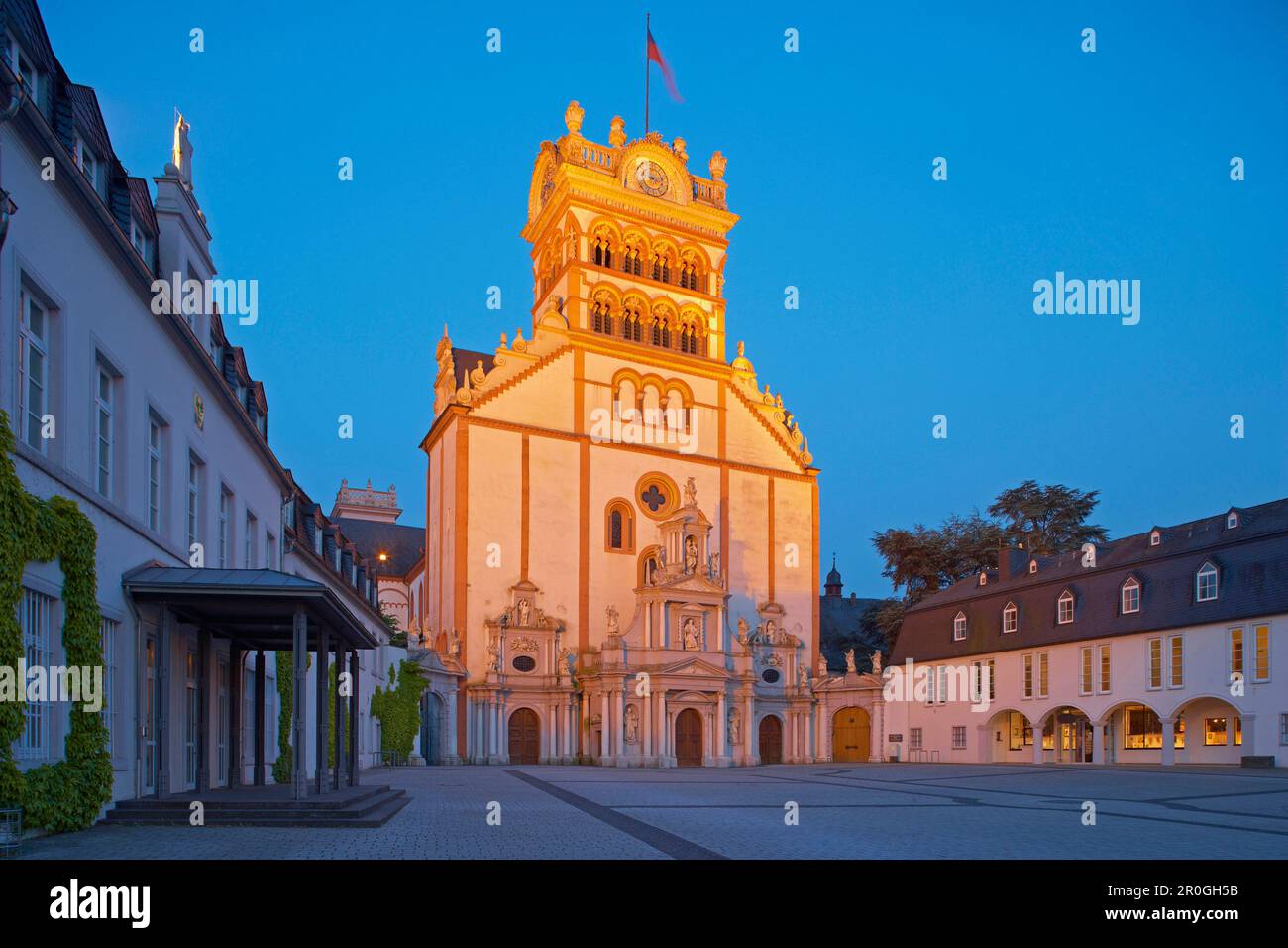 St. Abbaye de Matthias, Trèves, Rhénanie-Palatinat, Allemagne Banque D'Images