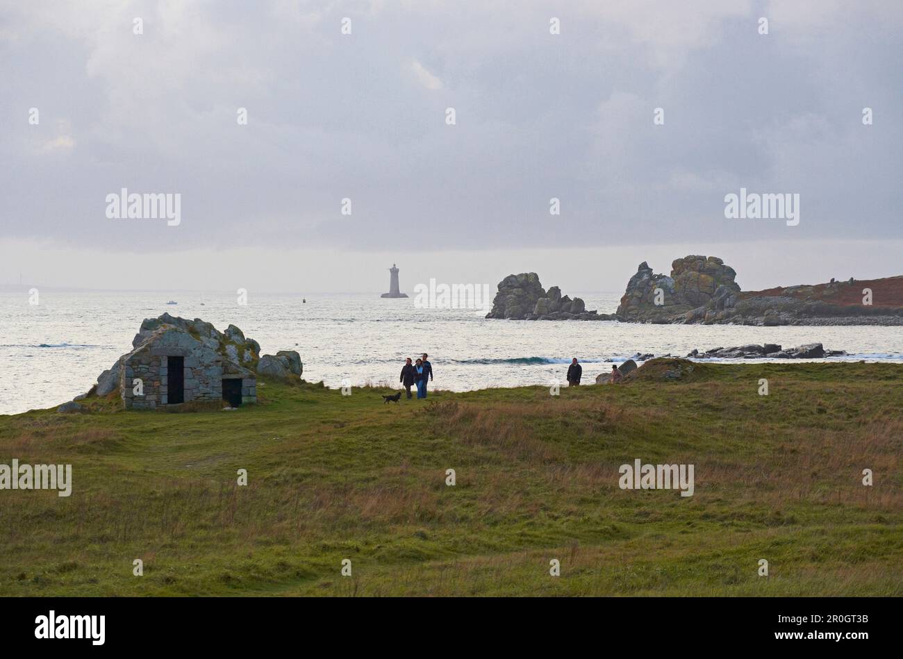 Côte près d'Argenton, Finistère, Bretagne, France, Europe Banque D'Images