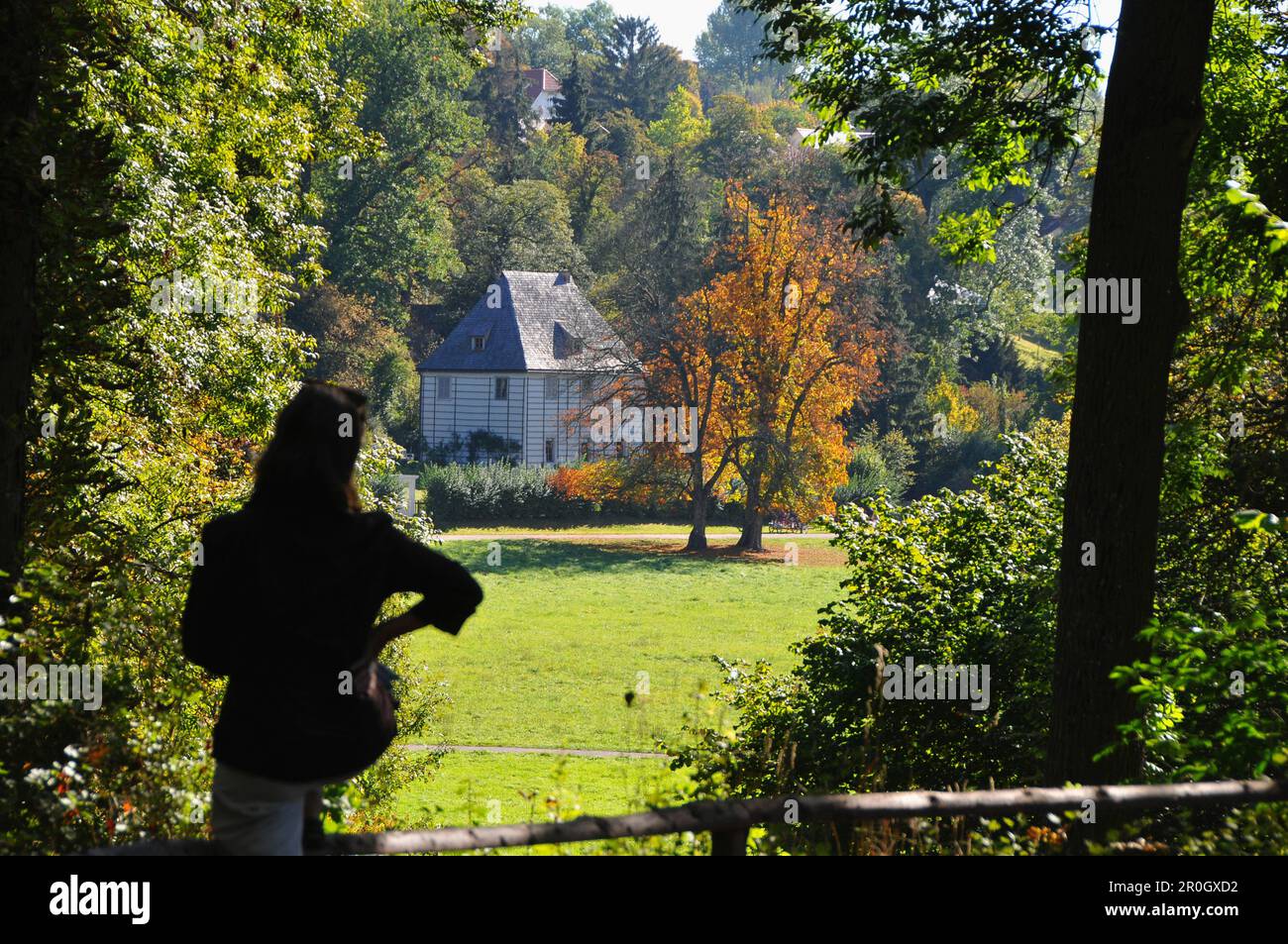 Maison du jardin de Goethe à Weimar, Parc Ilm, Thuringe, Allemagne Banque D'Images