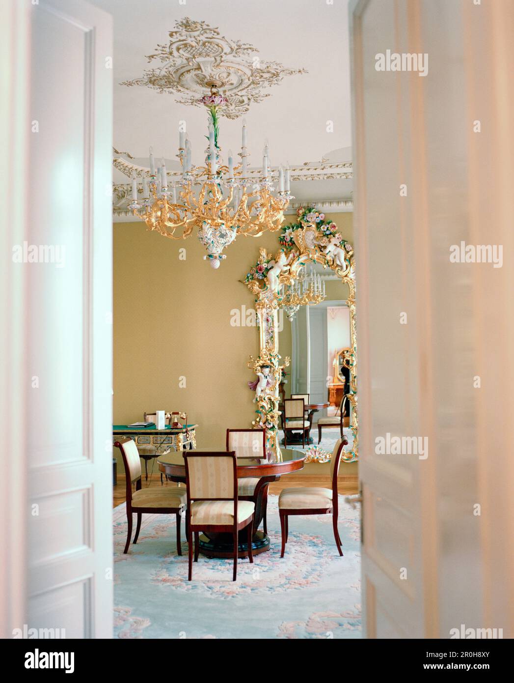 La Russie, Moscou, à l'intérieur de l'une des chambres de l'hôtel National. Banque D'Images