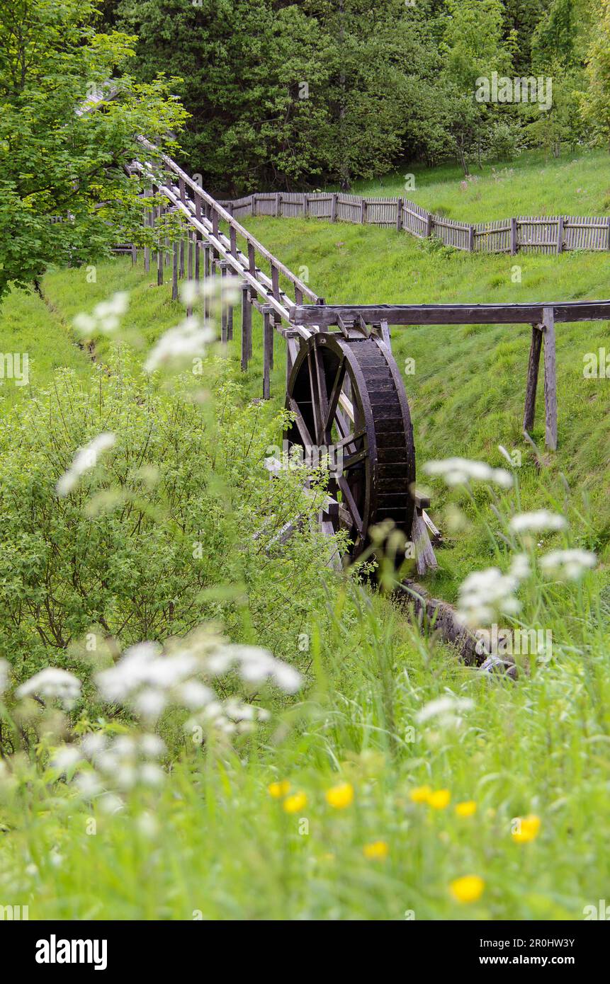 Gestion des ressources en eau, Clausthal-Zellerfeld, Harz, Basse-Saxe, Allemagne, Europe Banque D'Images