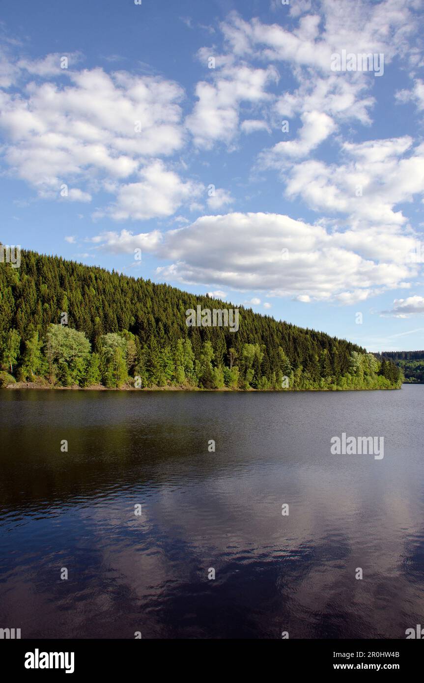 Oker réservoir, Harz, Basse-Saxe, Allemagne, Europe Banque D'Images