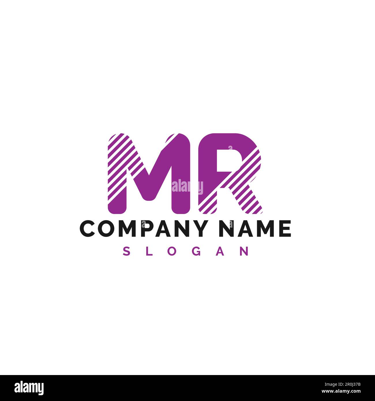 CONCEPTION du logo DE la lettre MR. ILLUSTRATION vectorielle du logo DE ...