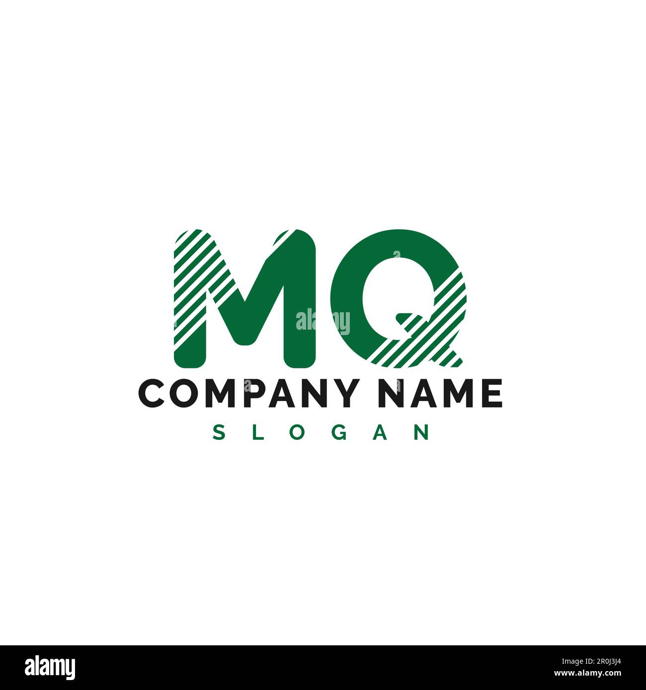 Design du logo MQ Letter. Illustration du vecteur du logo de lettre MQ ...