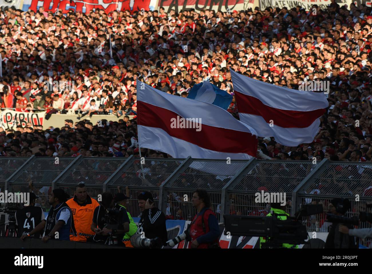 Argentine, Buenos Aires - 07 mai 2023: Fans de River plate pendant le Torneo Binance 2023 de l'Argentine Ligue Association professionnelle entre River plate et Banque D'Images