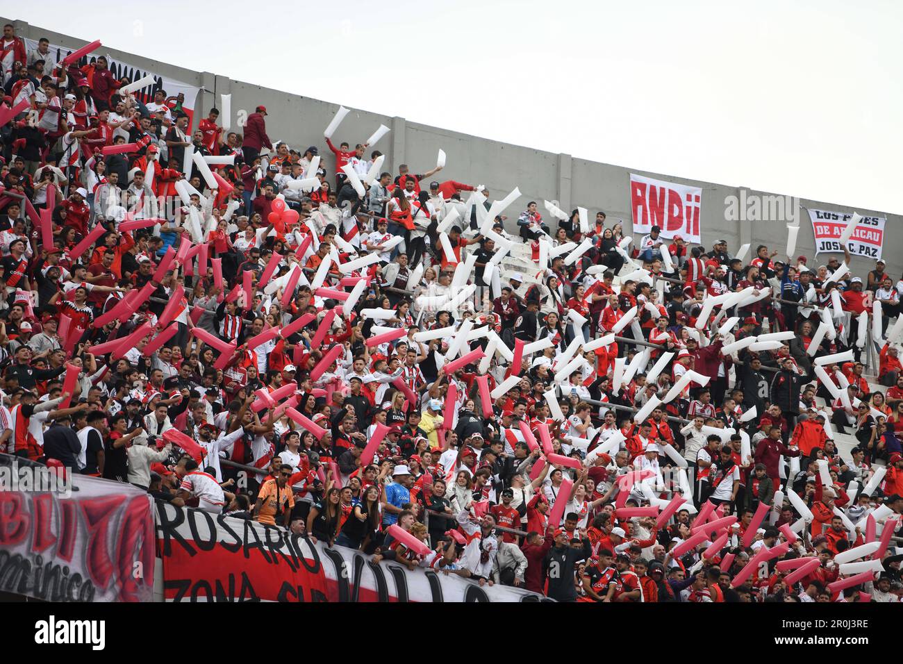 Argentine, Buenos Aires - 07 mai 2023: Fans de River plate pendant le Torneo Binance 2023 de l'Argentine Ligue Association professionnelle entre River plate et Banque D'Images