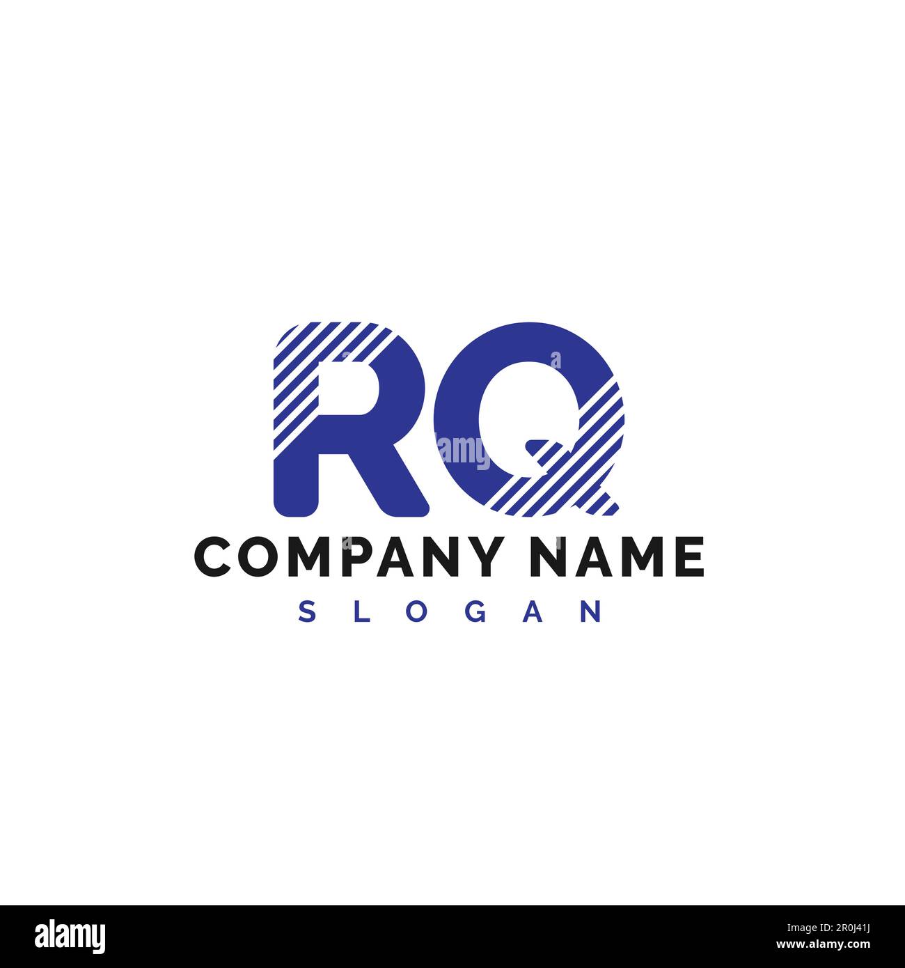 Logo RQ Letter. Illustration vectorielle du logo de la lettre RQ ...