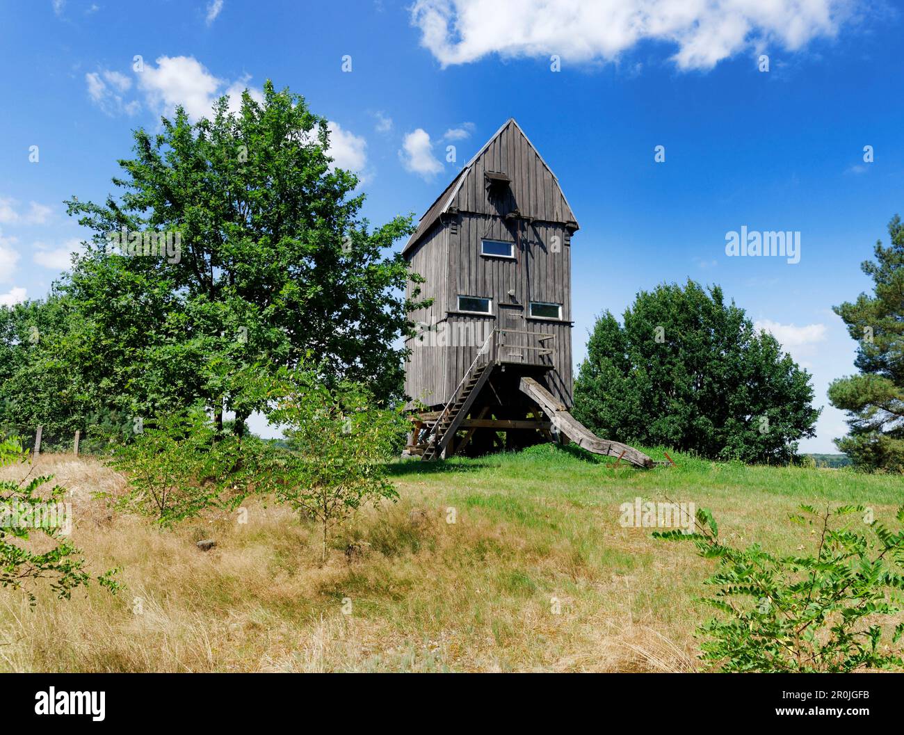 Buck Windmill à Bamme à Rathenow, Brandebourg, Allemagne Banque D'Images