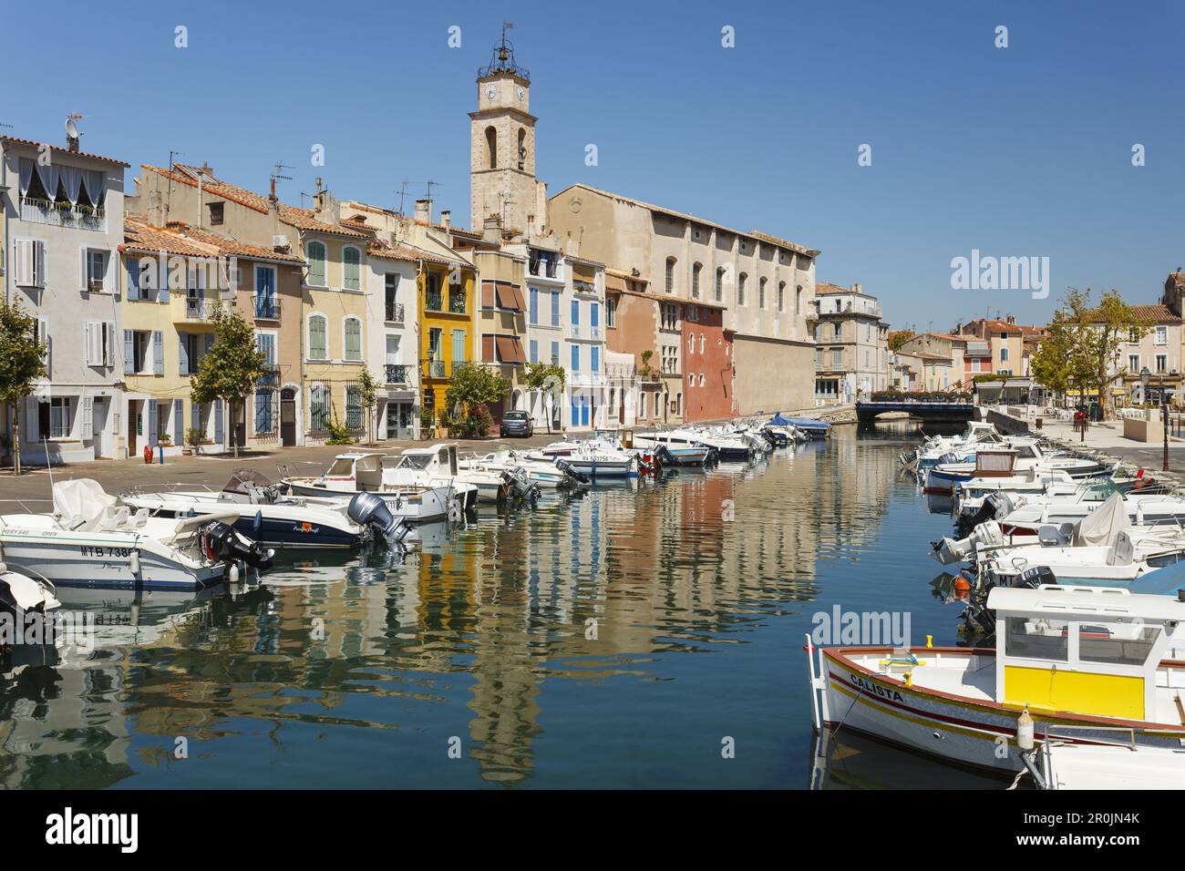 Bateaux dans le port de Martigues, Port à Etang de Berre, Bouches-du-Rhône, Mittelmeer, Provence, Frankreich Banque D'Images