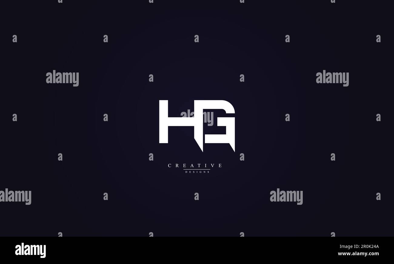 LOGO HG GH H G Vector Illustration de Vecteur