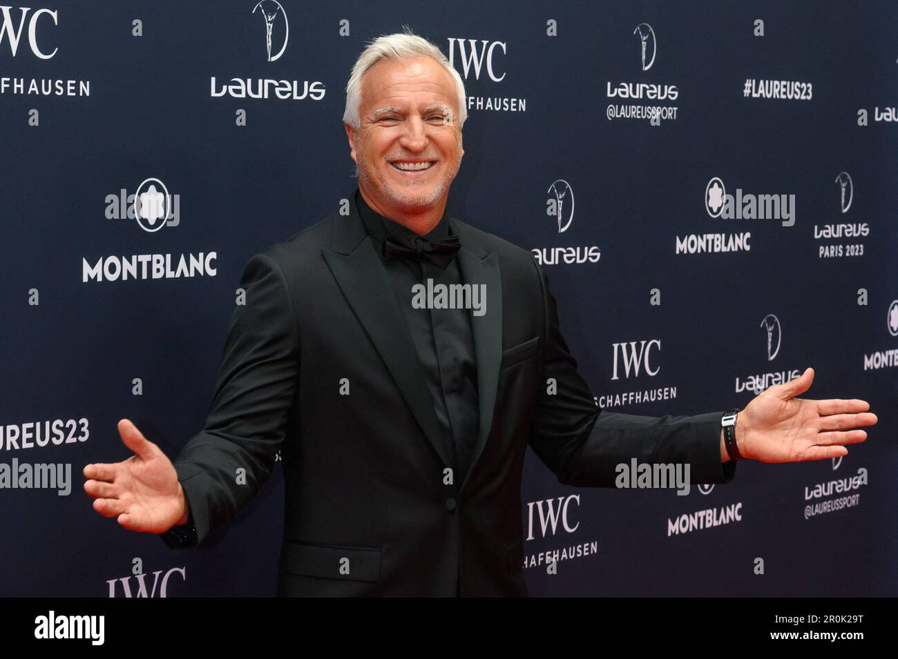 David Ginola arrive aux Laureus World Sport Awards 2023 tapis rouge de Paris à Cour Vendôme sur 08 mai 2023 à Paris, France. Photo de Laurent ZabulonABACAPRESS.COM Banque D'Images