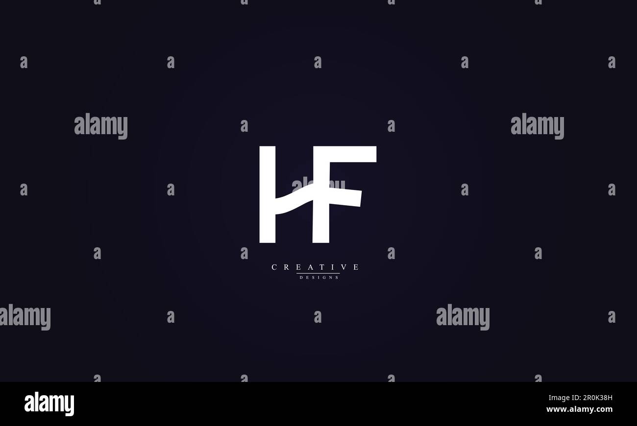Logo HF FH H F Vector Illustration de Vecteur