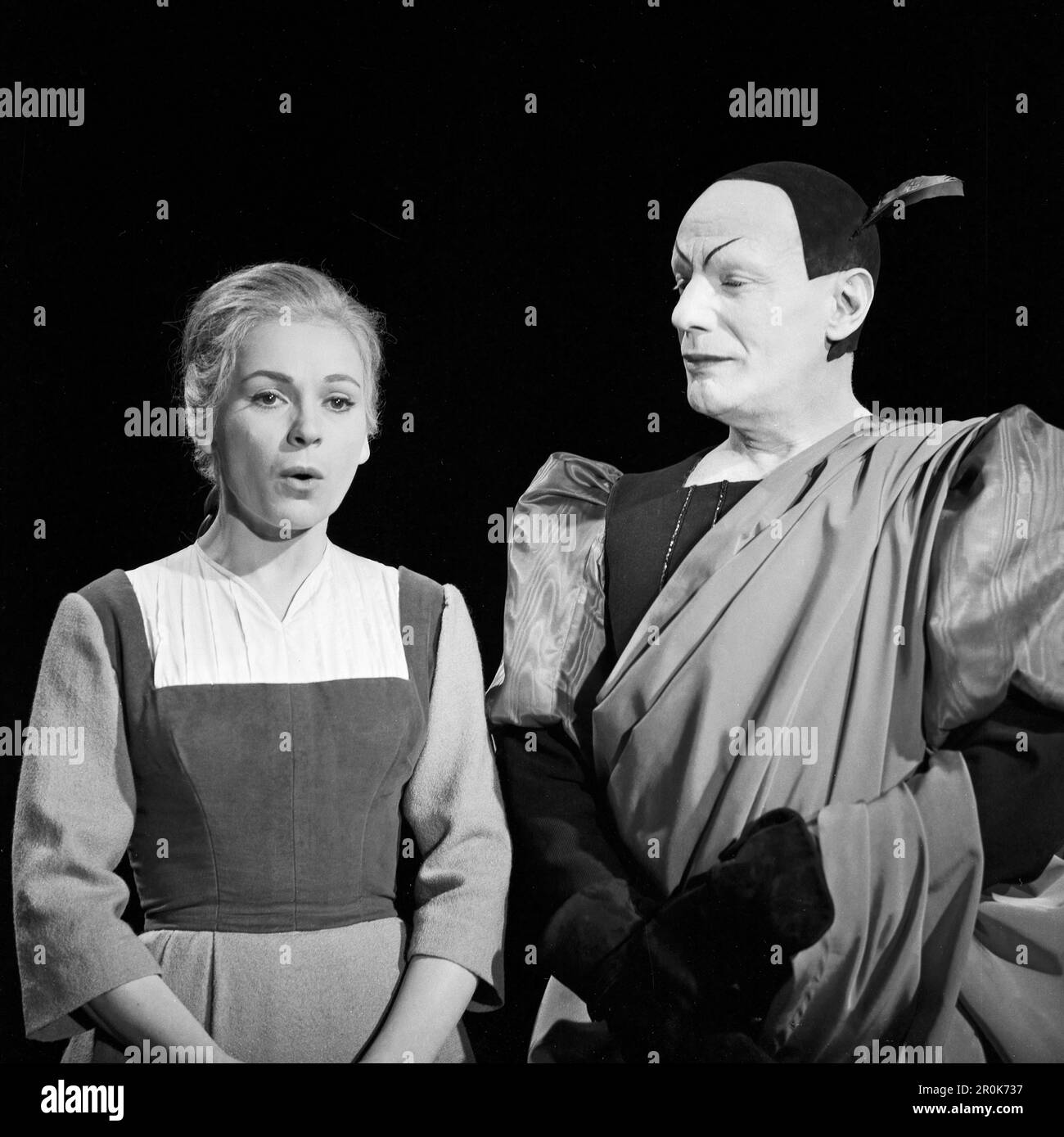 Faust, Spielfilm nach dem Stück von Johann Wolfgang von Goethe, Deutschland 1960, Regie: Peter Gorski, Darsteller: Ella Büchi, Gustaf Gründgens Banque D'Images