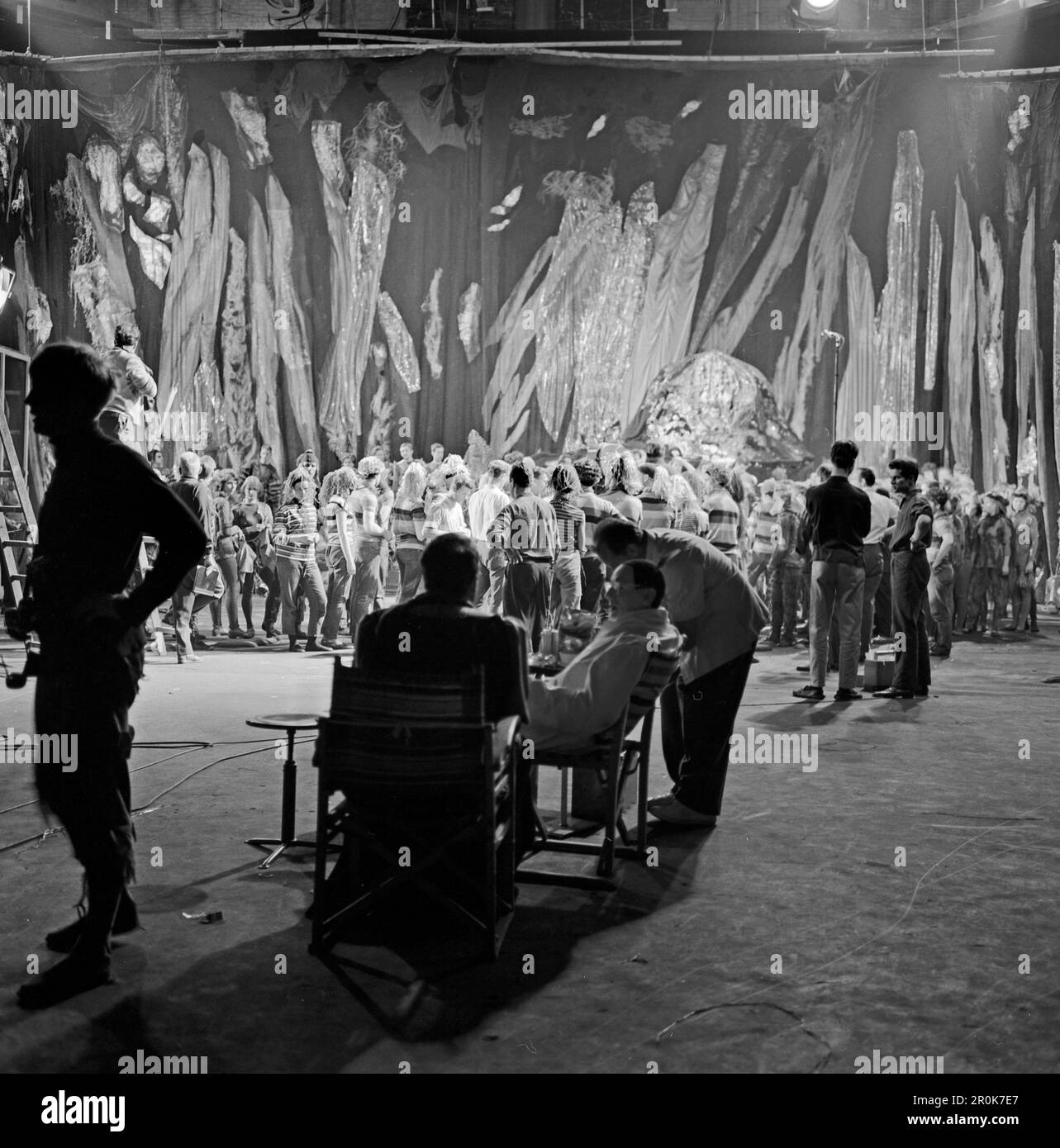 Faust, Spielfilm nach dem Stück von Johann Wolfgang von Goethe, Deutschland 1960, Regie: Peter Gorski, Drehen einer Einstellung der Walpurgisnachtszene Banque D'Images