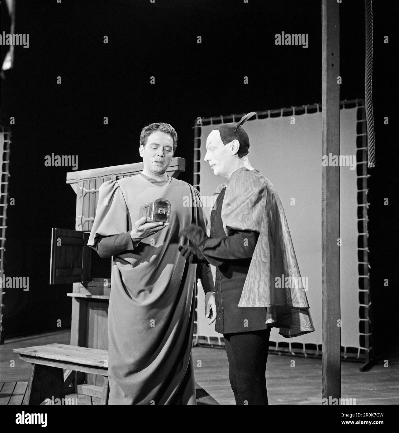 Faust, Spielfilm nach dem Stück von Johann Wolfgang von Goethe, Deutschland 1960, Regie: Peter Gorski, Darsteller: Wwill Quadflieg, Gustaf Gründgens Banque D'Images