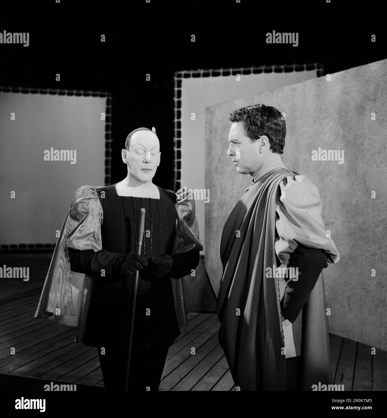 Faust, Spielfilm nach dem Stück von Johann Wolfgang von Goethe, Deutschland 1960, Regie: Peter Gorski, Darsteller: Gustaf Gründgens, Wwill Quadflieg Banque D'Images