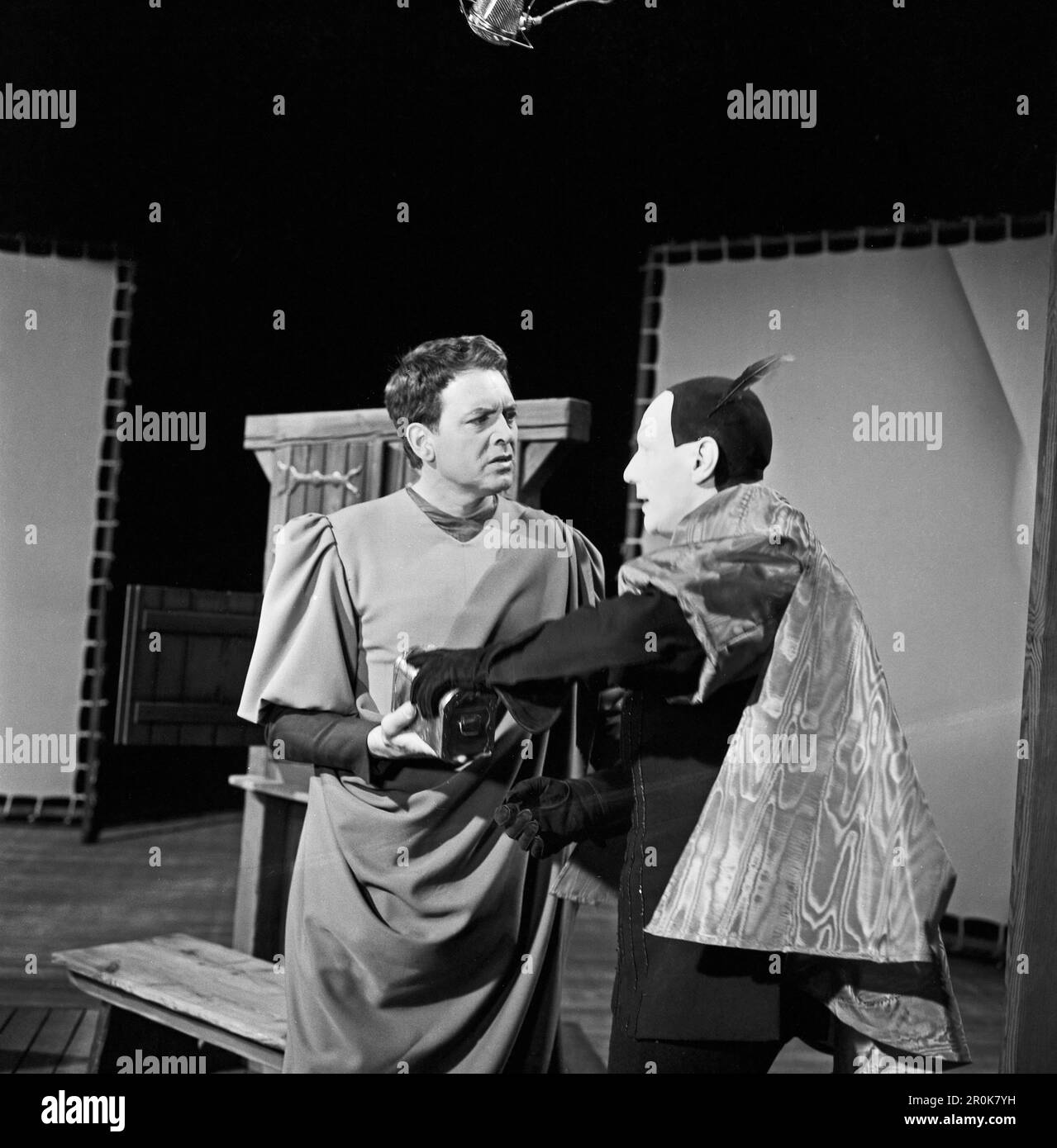 Faust, Spielfilm nach dem Stück von Johann Wolfgang von Goethe, Deutschland 1960, Regie: Peter Gorski, Darsteller: Wwill Quadflieg, Gustaf Gründgens Banque D'Images