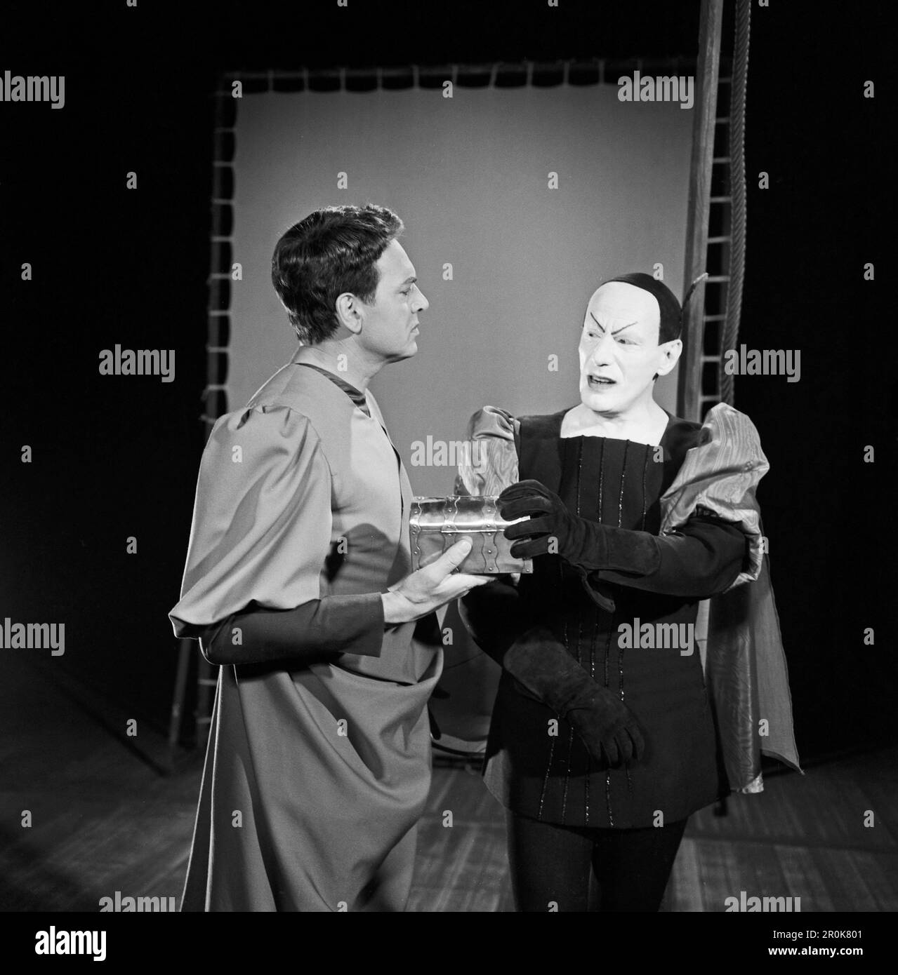 Faust, Spielfilm nach dem Stück von Johann Wolfgang von Goethe, Deutschland 1960, Regie: Peter Gorski, Darsteller: Wwill Quadflieg, Gustaf Gründgens Banque D'Images