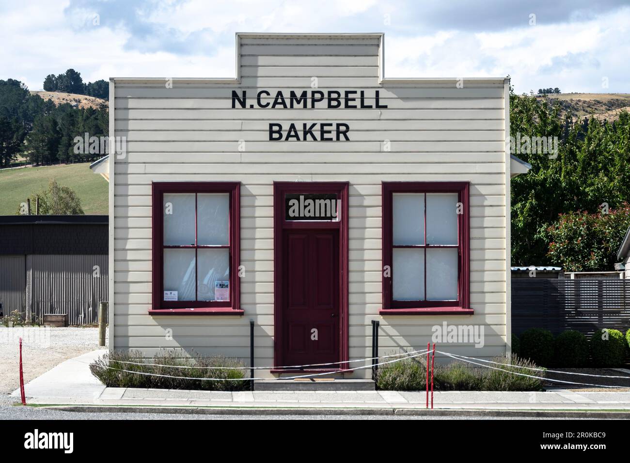 Old Bakers Shop, Millers Flat, Otago, South Island, Nouvelle-Zélande Banque D'Images