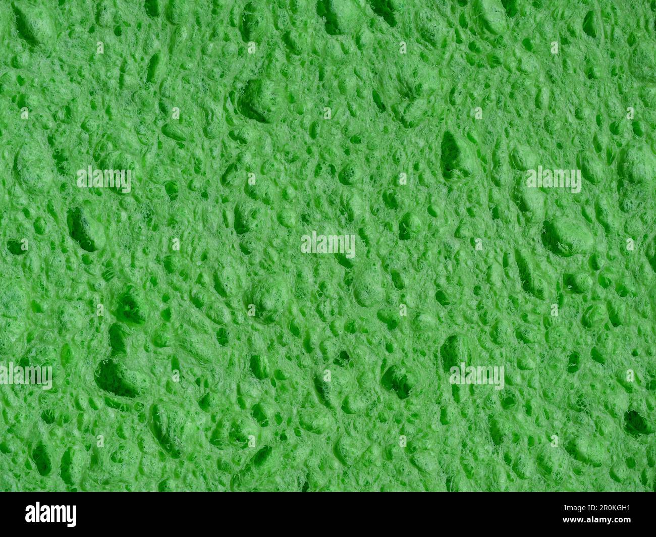 Texture éponge pour laver la vaisselle, fond vert abstrait Banque D'Images