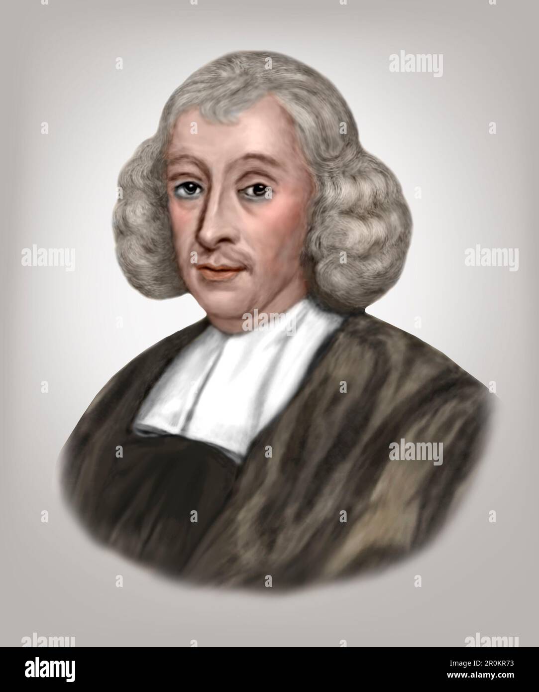 John Ray 1627-1705 naturaliste anglais Banque D'Images