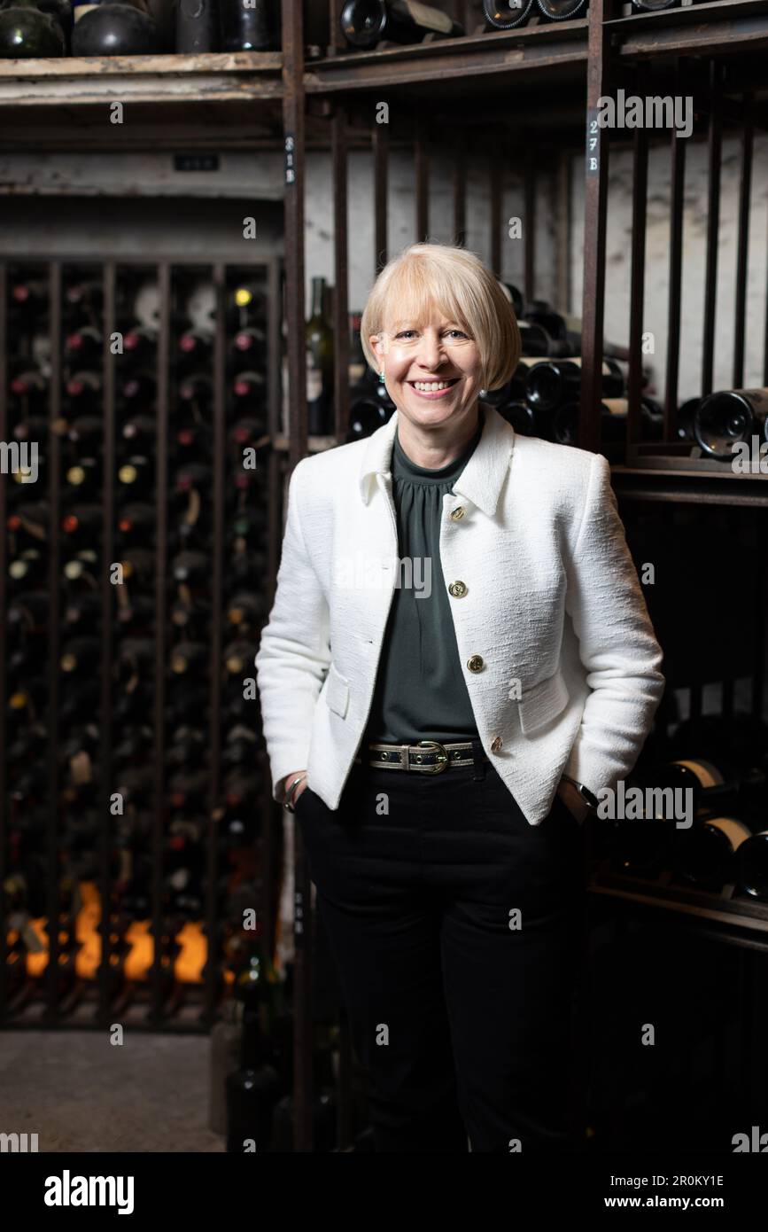 Emma Fox, directrice générale de Berry Bros & Rudd, le plus ancien marchand de vins et spiritueux de Londres, St James's, Londres, Angleterre, Royaume-Uni Banque D'Images