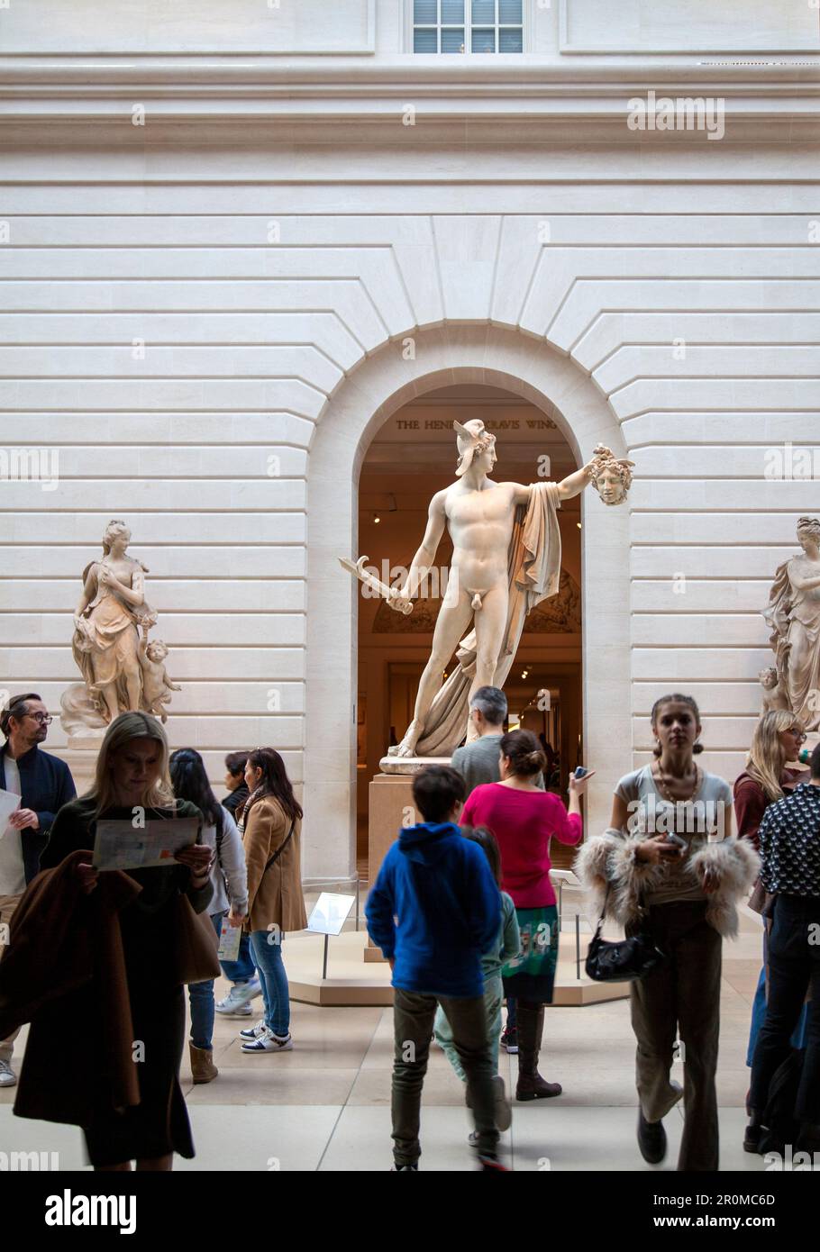 Statue de « Perseus with Head of Medusa » au Metropolitan Museum of Art de New York, États-Unis Banque D'Images