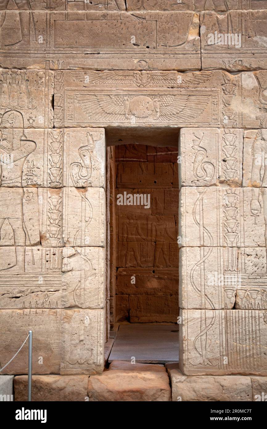 Exposition Temple of Dendur au Metropolitan Museum de New York, États-Unis Banque D'Images