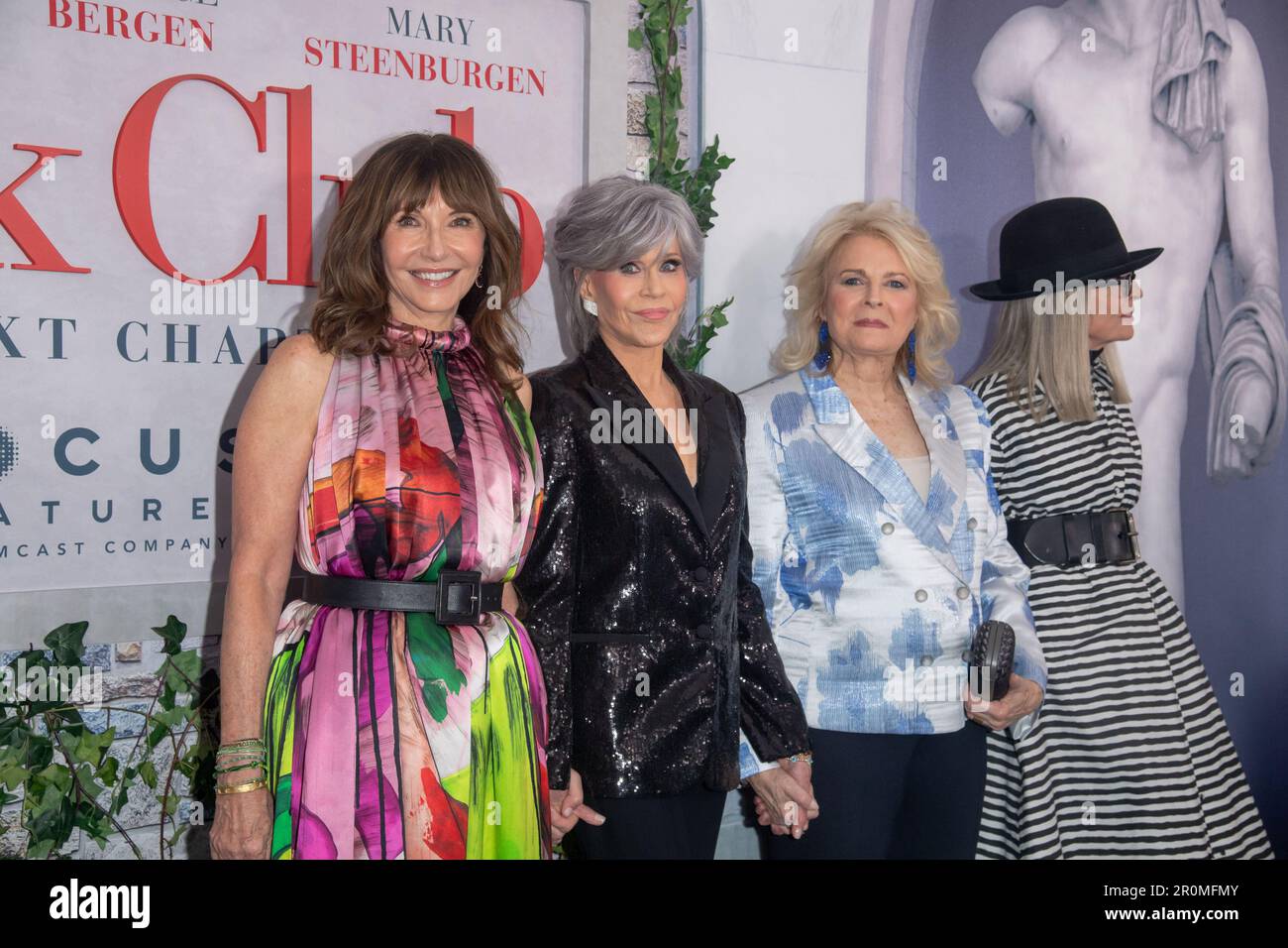 New York, New York, États-Unis. 8th mai 2023. (NOUVEAU) "Book Club: The Next Chapter" New York Premiere. 08 mai 2023, New York, New York, Etats-Unis: (G-D) Mary Steenburgen, Jane Fonda, Candice Bergen et Diane Keaton assistent à la première de "Book Club: The Next Chapter" au AMC Lincoln Square Theatre on 08 mai 2023 à New York. (Credit image: © M10s/TheNEWS2 via ZUMA Press Wire) USAGE ÉDITORIAL SEULEMENT! Non destiné À un usage commercial ! Banque D'Images