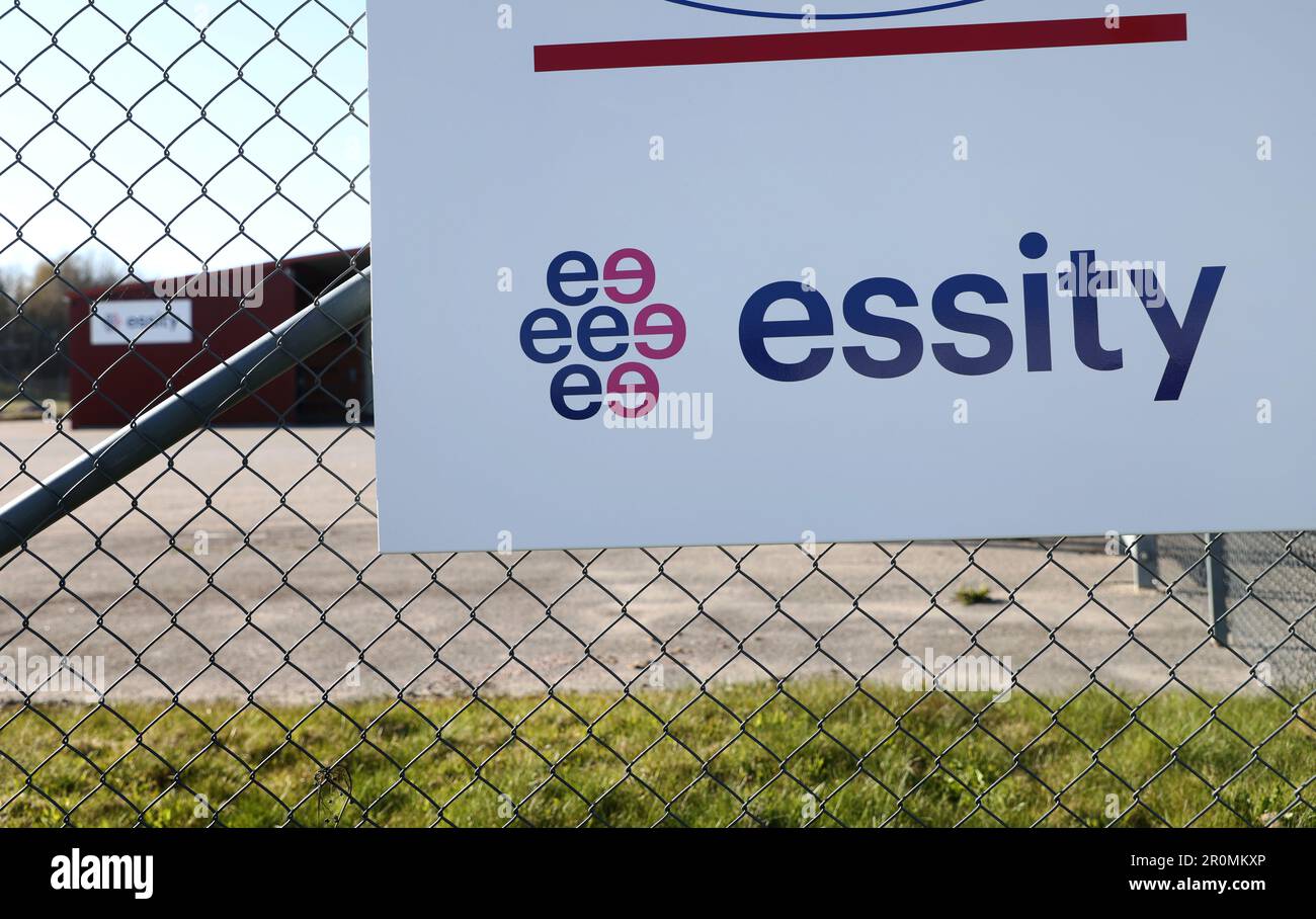 Essity AB, Askersund, Suède. Essity AB est une entreprise mondiale d'hygiène et de santé. Banque D'Images
