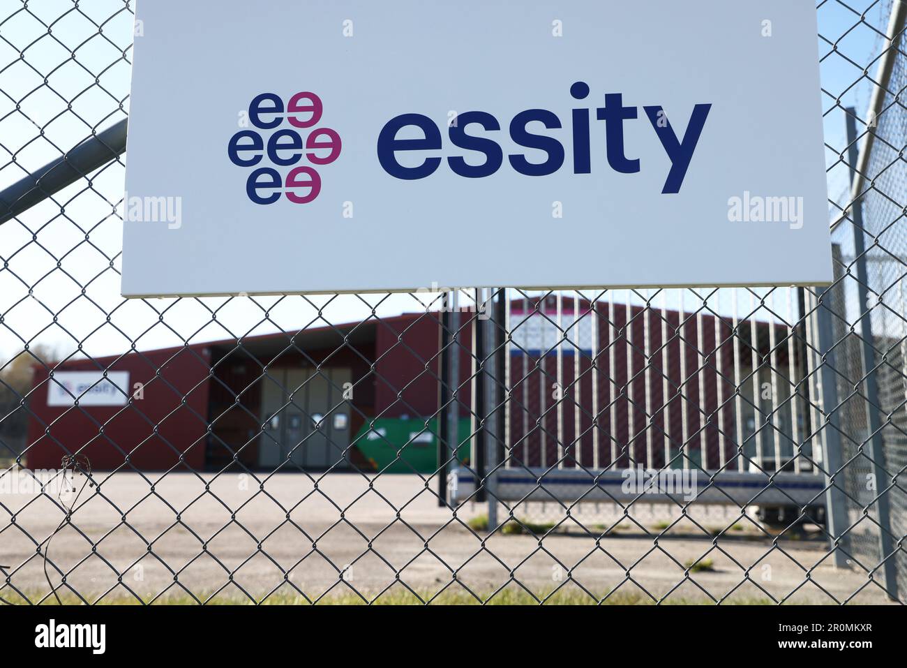 Essity AB, Askersund, Suède. Essity AB est une entreprise mondiale d'hygiène et de santé. Banque D'Images