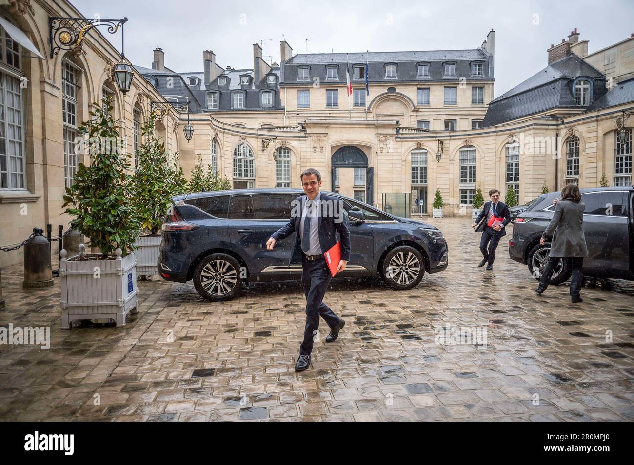 Paris, France. 09th mai 2023. Olivier Veran arrive pour le Comité interministériel de transformation publique 7th, à Paris, sur 9 mai 2023.photo par Eliot Blondt/ABACAPRESS.COM crédit: Abaca Press/Alay Live News Banque D'Images