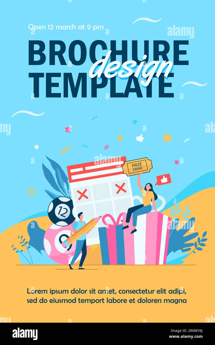 Concept du tirage au sort Illustration de Vecteur