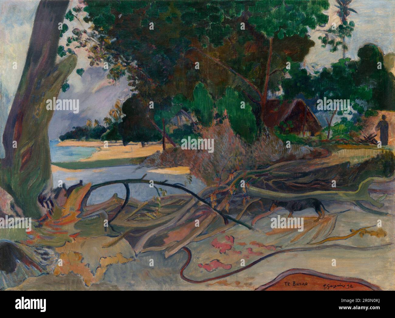 Te burao (l'arbre Hibiscus) Date: 1892 artiste: Paul Gauguin Français, 1848-1903 Banque D'Images
