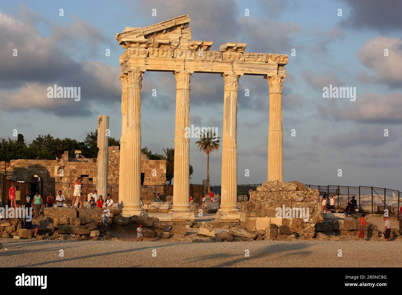 Temple d'apollon, Côté, Riviera turque, Turquie Banque D'Images