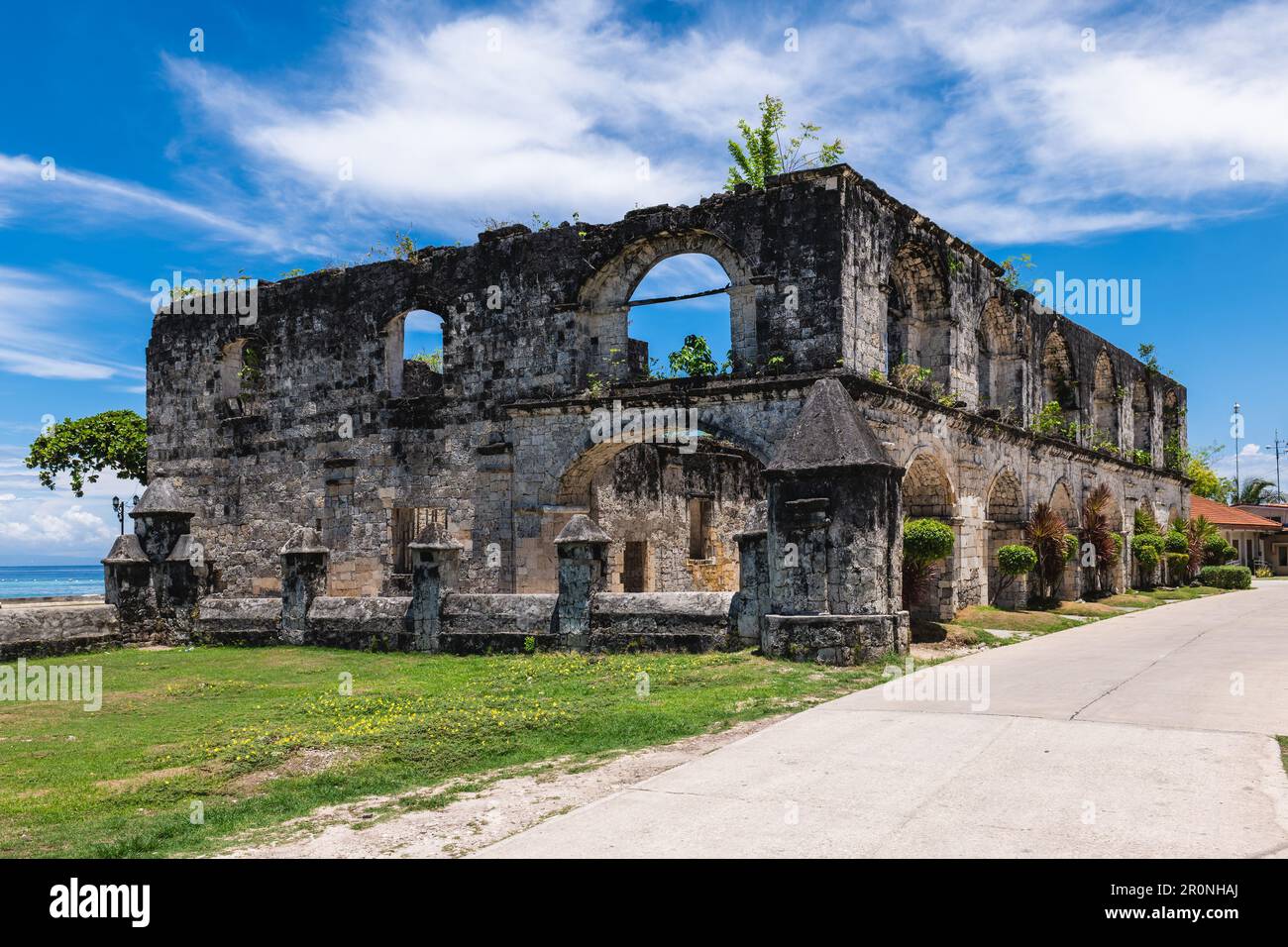 Ruines de Cuartel, Museo Oslob, à oslob sur l'île de cebu, philippines Banque D'Images