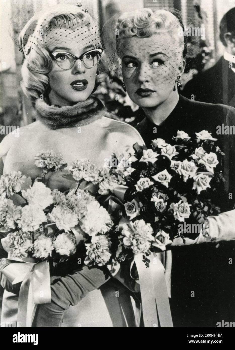 Actrices Marilyn Monroe et Betty Gable dans le film Comment épouser un Millionnaire, USA 1953 Banque D'Images