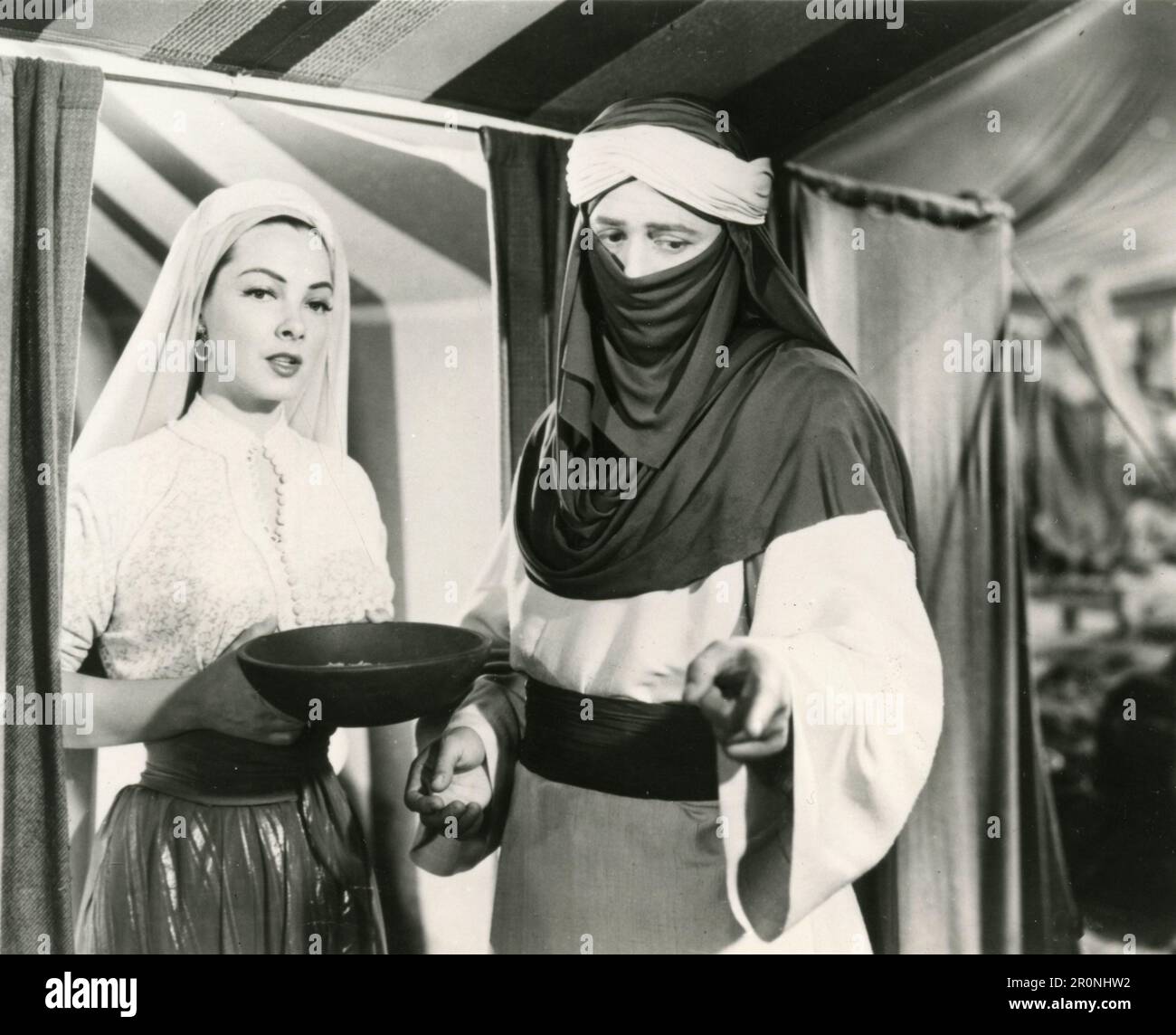 L'actrice Kathryn Grayson et l'actrice Gordon MacRae dans le film The Desert Song, USA 1953 Banque D'Images